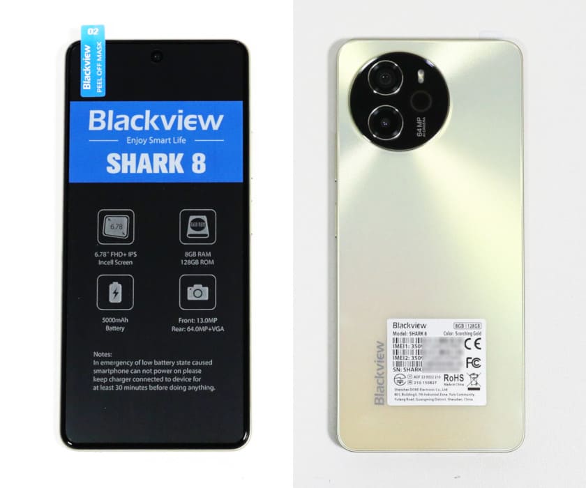 レビュー】 Blackview SHARK 8：安価だけどポイントを押さえた、2万円