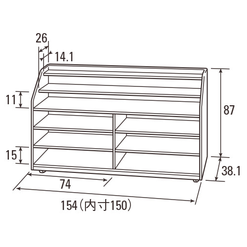 モンテ 算数教具棚|モンテ 算数教具棚（キャスター付）|学研の保育用品