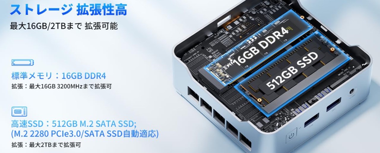 NiPoGi E2 N97モデルがセール中！Intel N97搭載のミニPCが20,417円で