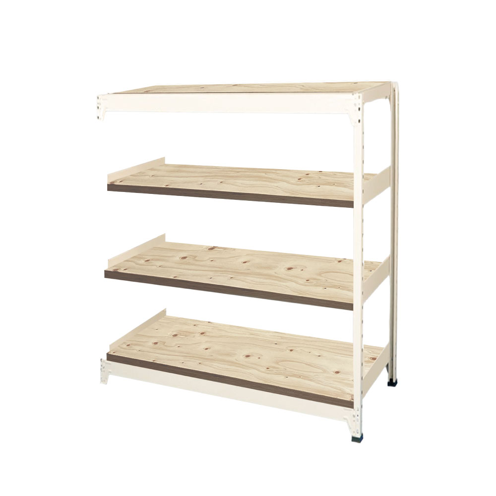連結ラックFS 増設用 木製棚 4段タイプ 幅90×奥行45×高さ120cm の通販