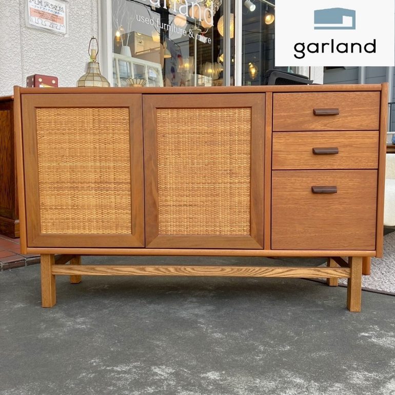 unico ラタン・チーク シェルフ W600×D410×H1100 【公式通販】