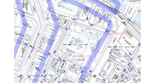 ゼンリン、住宅地図出力サービスで地番情報を重ねた「ブルーマップ」を