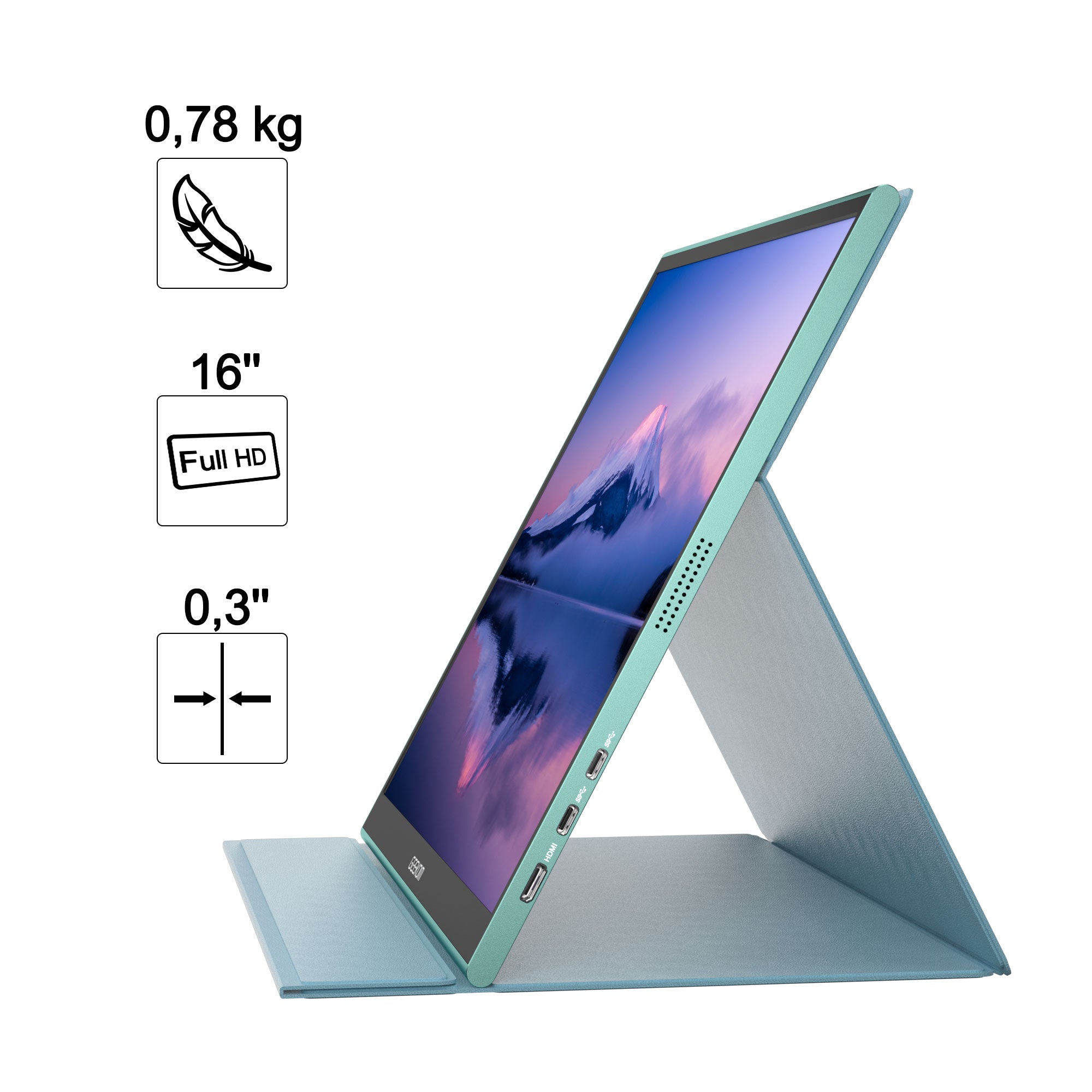 GEEKOM PM16ポータブルモニター - 高品質なディスプレイ