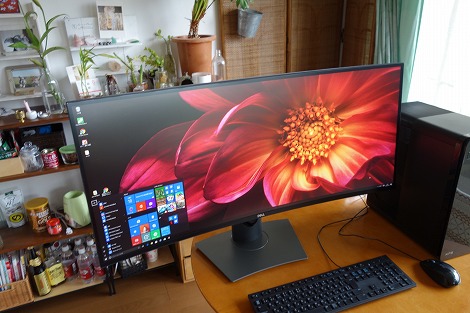 DELL U3818DWレビュー：曲面型パネルを採用した37.5インチモニタ