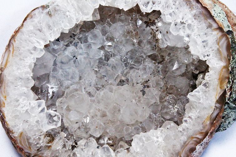 パワーストーン 天然石 ペア水晶トレジャーメノウ[T605-3579]