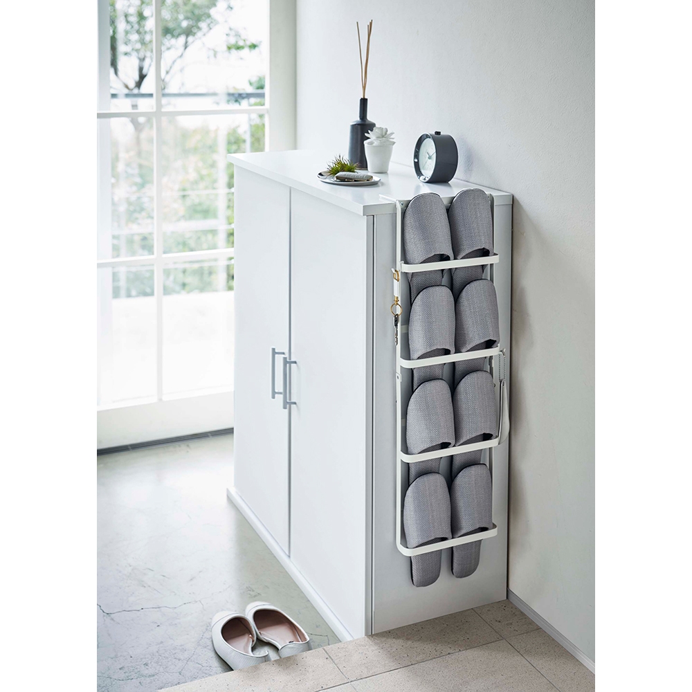 下駄箱扉＆引っ掛け式スリッパラック タワー ホワイト | Giftpad egift
