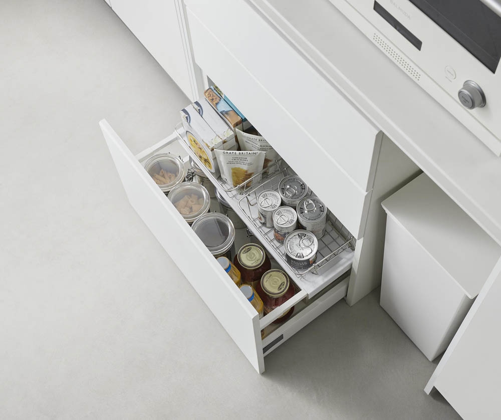 tower】伸縮キッチン引き出し中ラック ホワイト | Giftpad egift