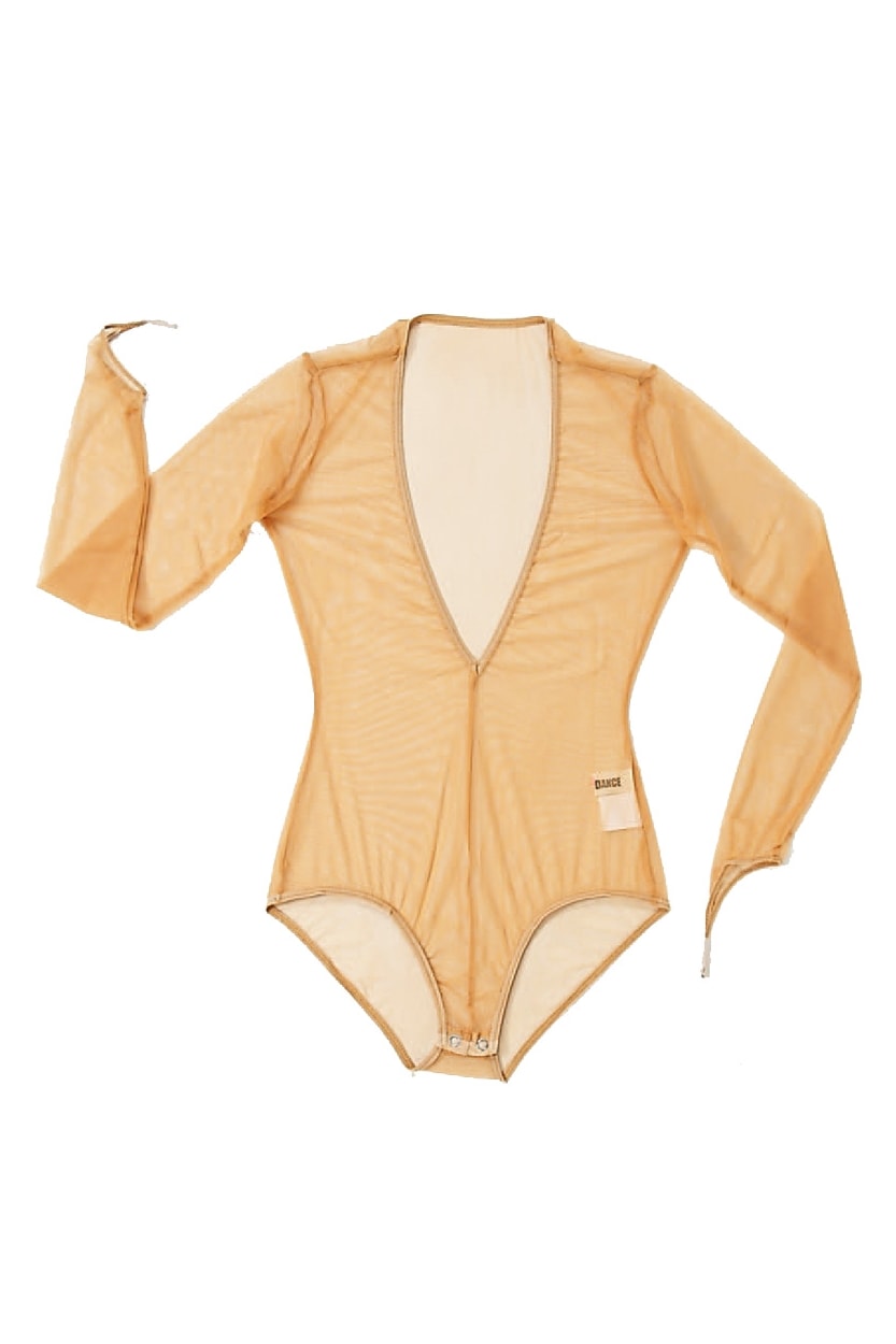 IL6S ｜タカダンス インナーレオタード ネット 前開き 長袖 ファスナー