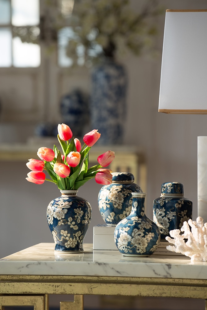小瓶セット シノワズリ柄 4点セット | デコレーション,花瓶