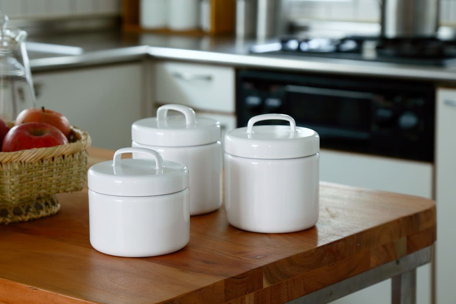 ラウンド キャニスター （野田琺瑯×にちにち道具） | 保存容器 | cotogoto