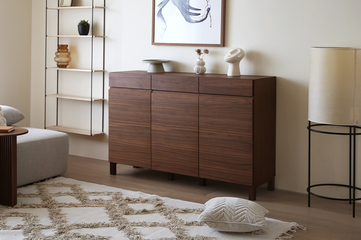 LECCE 134キャビネット ウォルナット