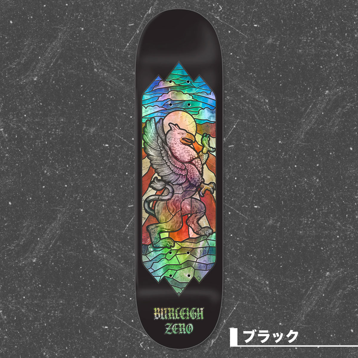 ZERO ゼロ スケートボード スケボー デッキ 8.0inch ステンドグラス 3D