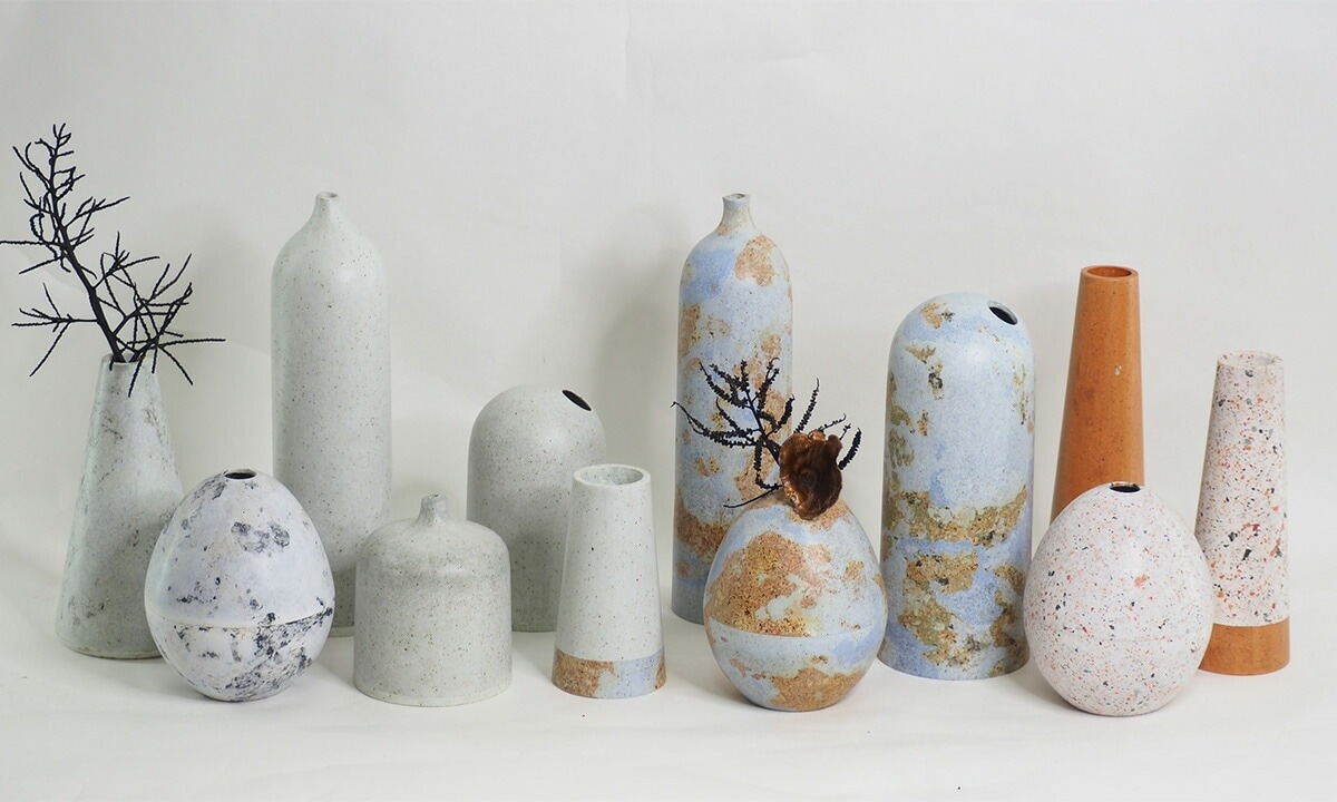 103PAPER N6 短円錐台 オブジェ フラワーベース 一輪挿し シンプル