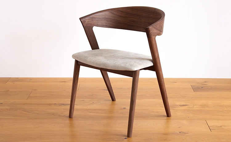 ハープ チェア セミアーム ダイニングチェア ウォールナット/オーク