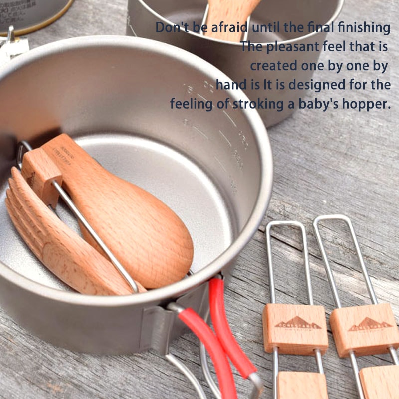 FORESTABLE 木製 スプーン 16.2cm FOLDABLE 折りたたみ式 携帯用