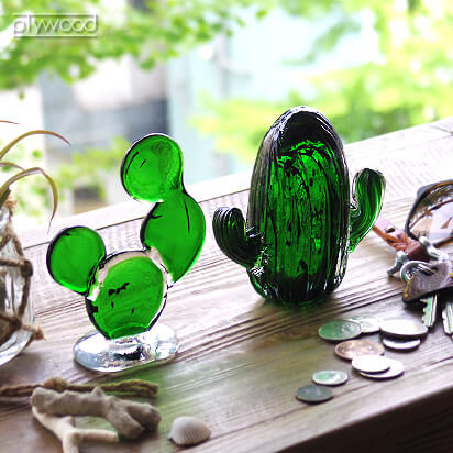 アマブロ カクタス グラス オーナメント《Sサイズ》 amabro Cactus