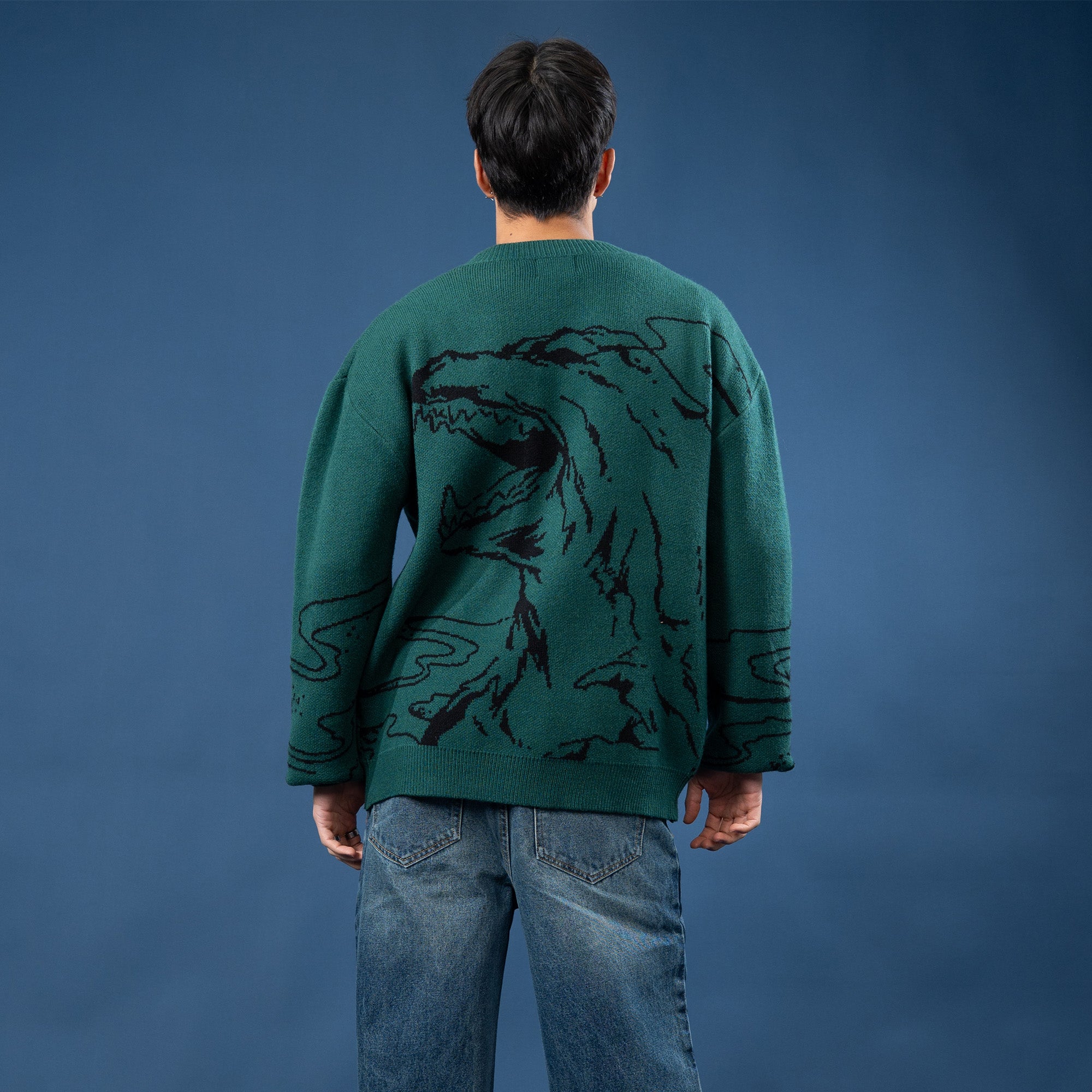 Attack Cardigan - Godzilla Variant