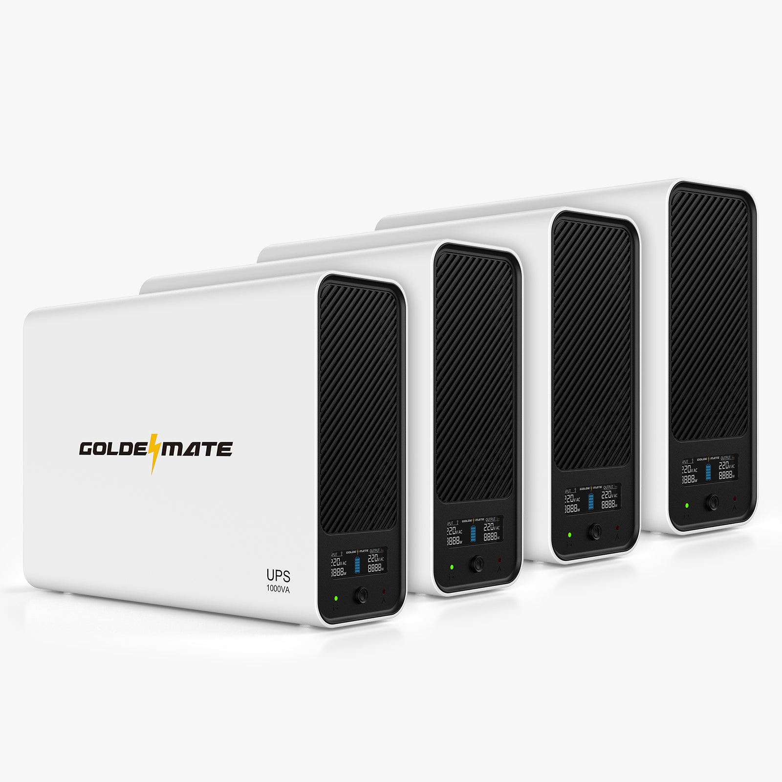 1000VA/600W LiFePO4 UPS 8-Outlet - Goldenmate Battery