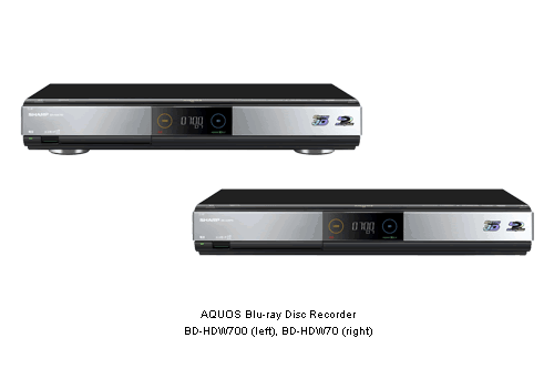 Sharp to Introduce Two New AQUOS Blu-ray Disc Recorders | Press