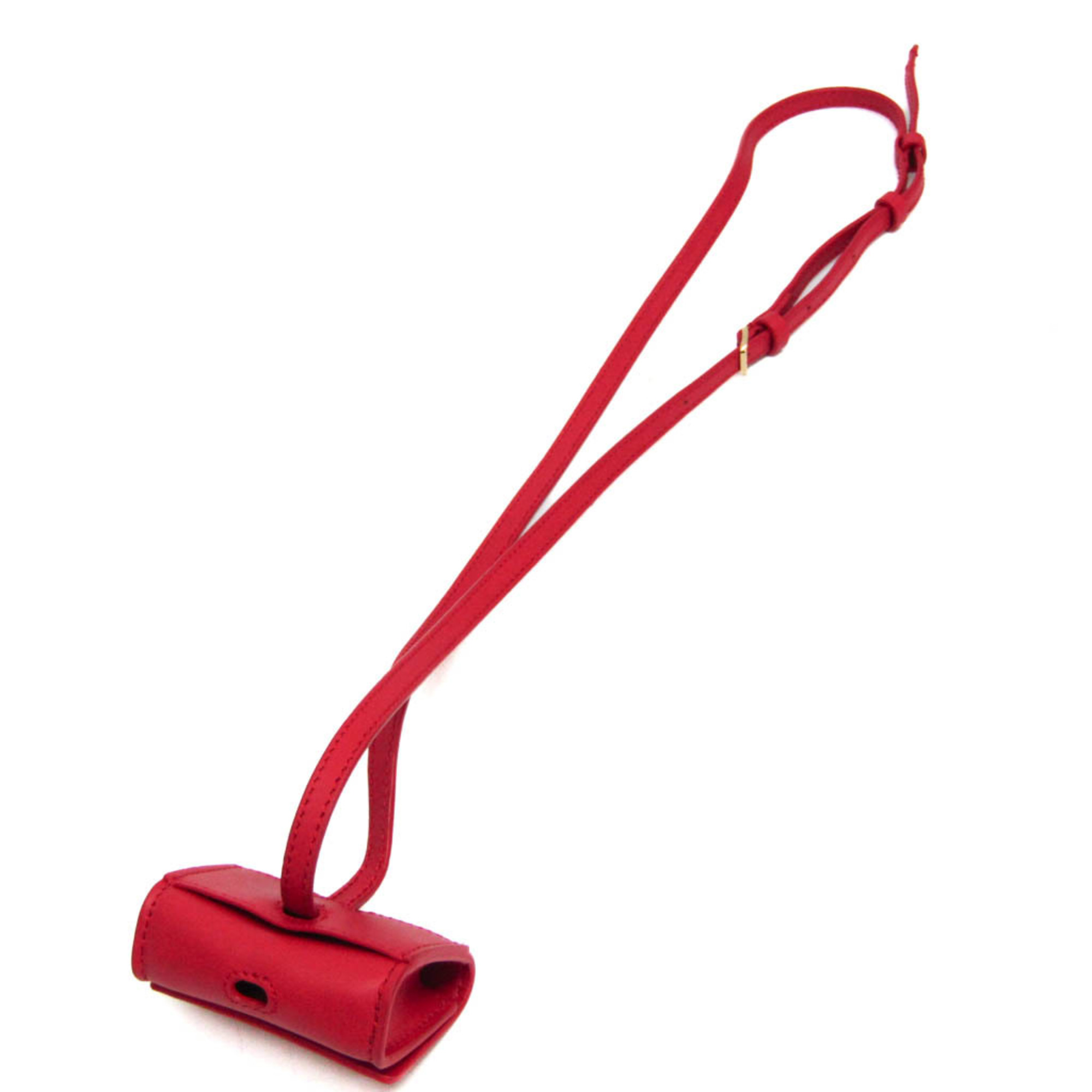 バーバリー(Burberry) レザー レッド ショルダーストラップ付 AirPods