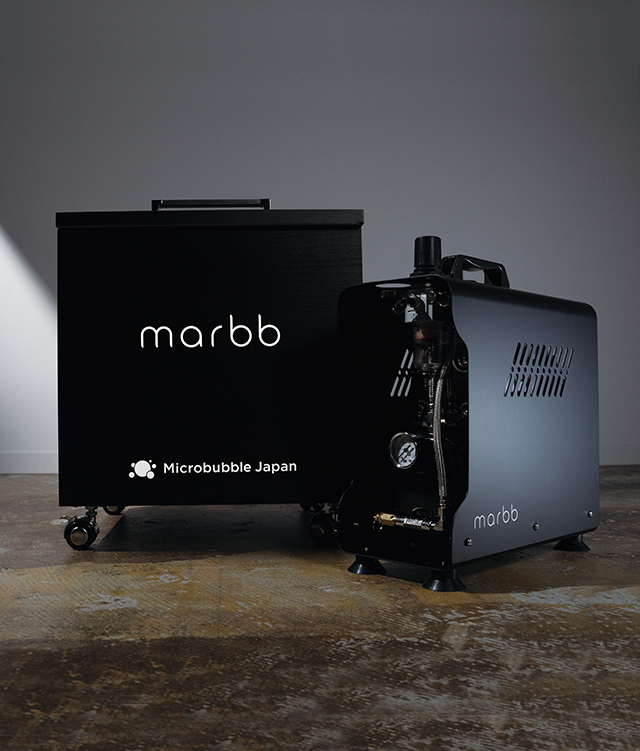 マイクロバブル発生装置(marbbマーブ)導入 - 長野市稲葉にある美容室