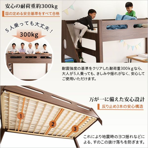 階段付きロフトベッド YOUICK-ユーイック- [HT-0600] | 家具通販の