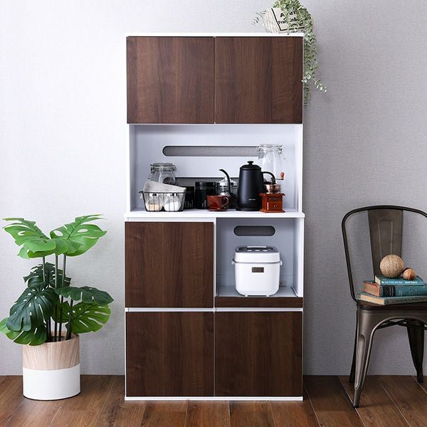 スリム食器棚 79cm幅 [SPST-1880] | 家具通販のグランデ本店