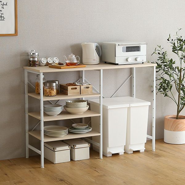 ヴィンテージごみ箱上キッチンカウンター120cm幅[VSK-120KC] | 家具
