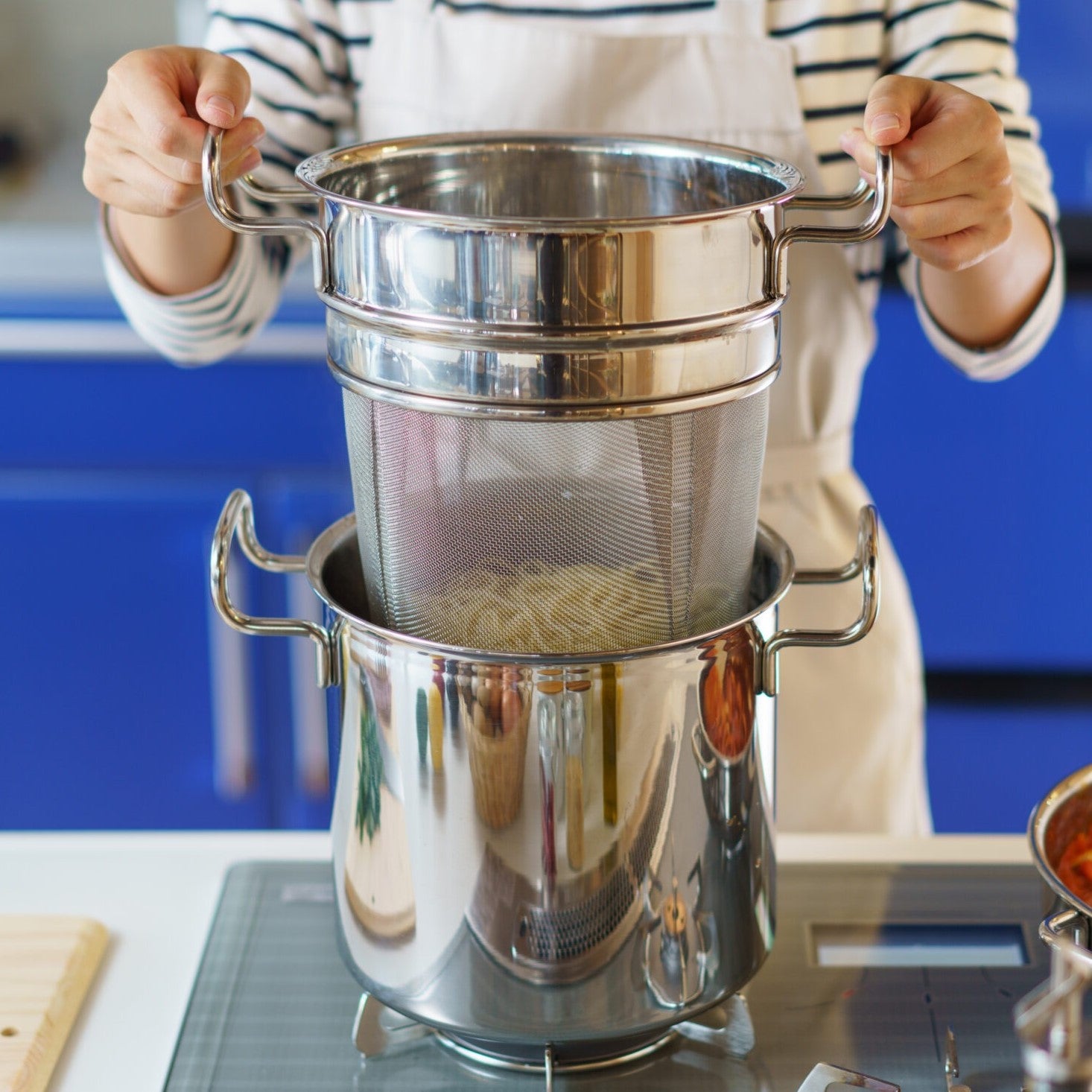 ジオ・プロダクト 日本製 パスタポット 21cm GEO-21P パスタ鍋 ガス火