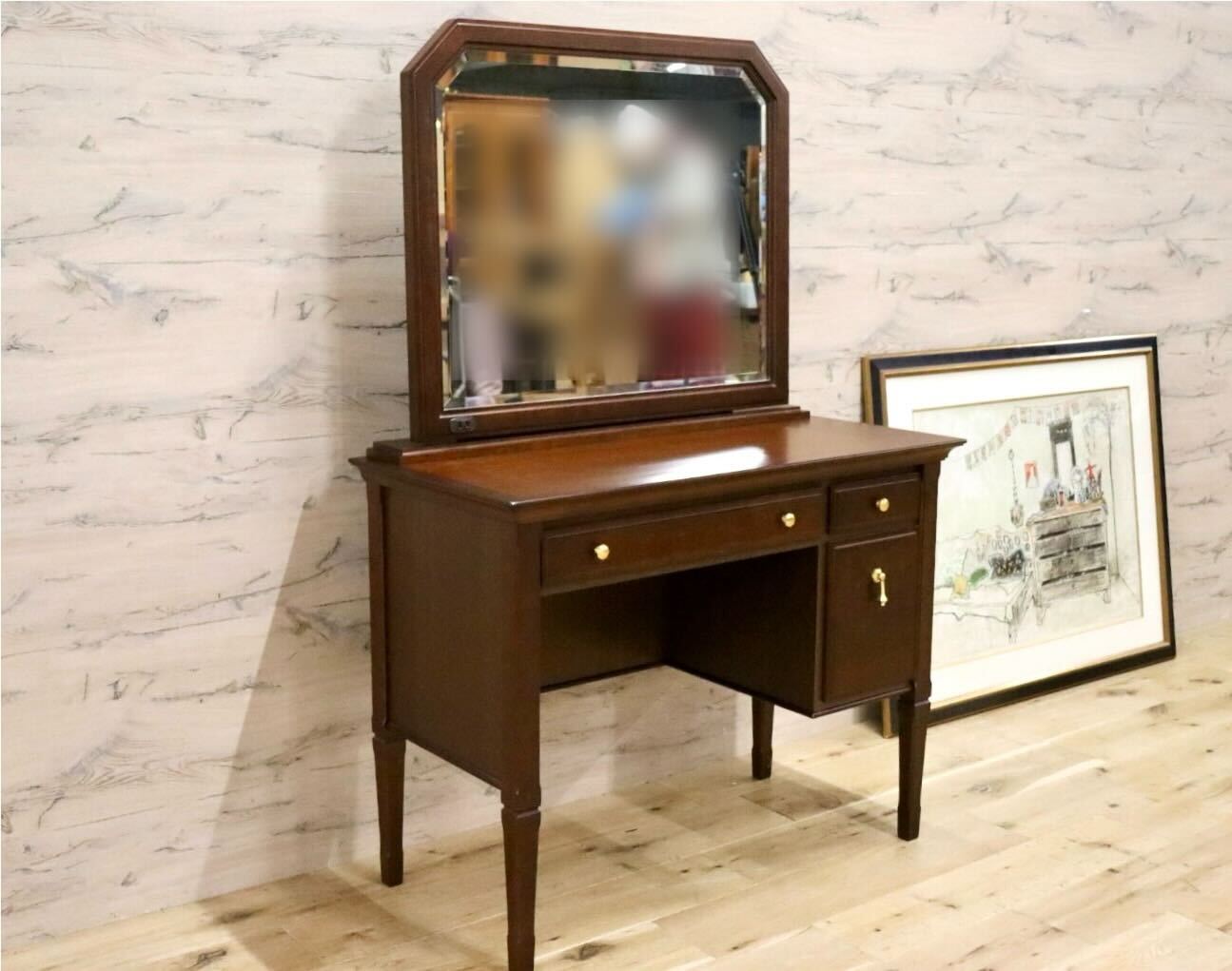 GMGS185○maruni / マルニ 地中海 ドレッサー 鏡台 化粧台 クラシック