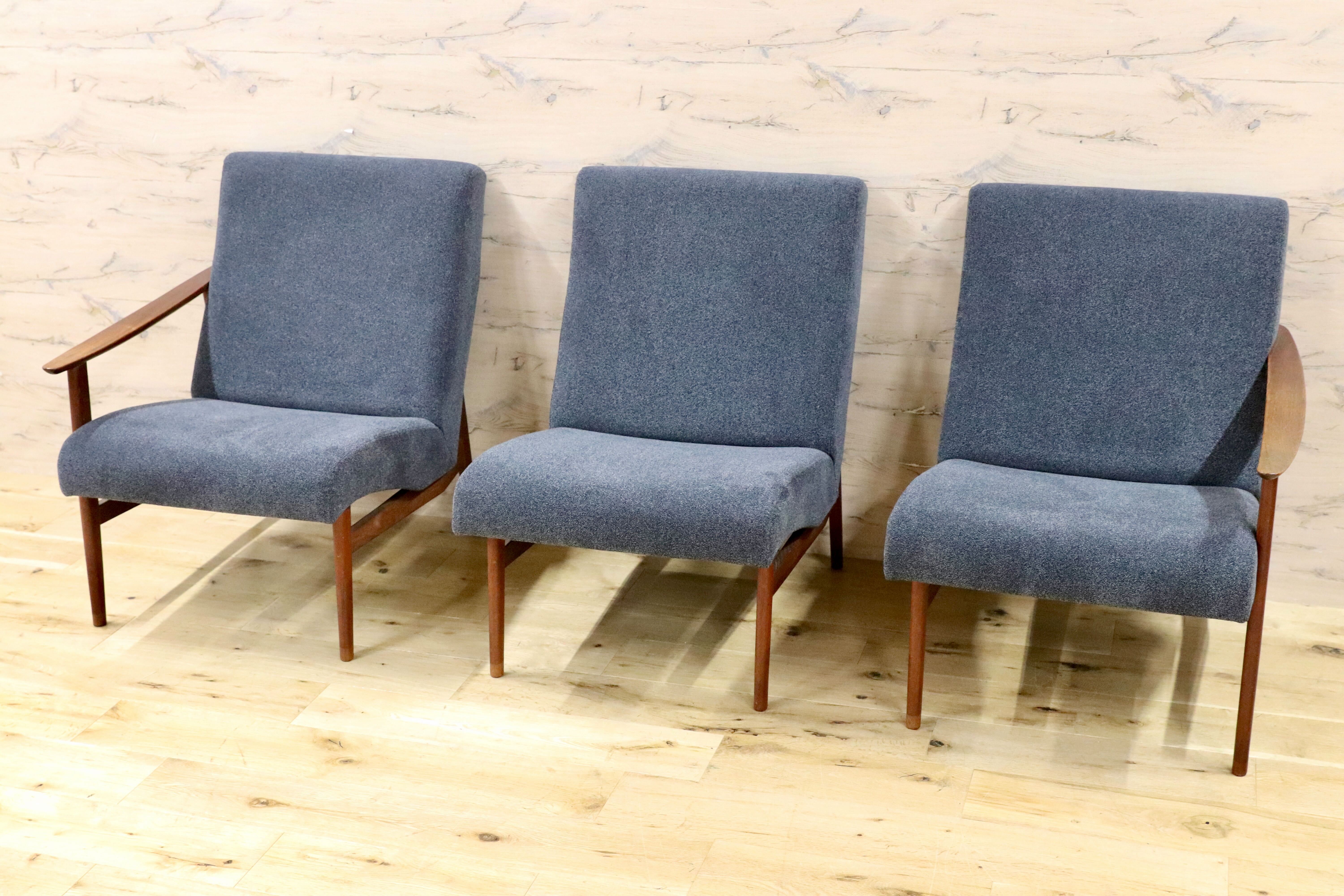 GMFK822C○北欧スタイル ヴィンテージ 3人掛けソファ イージーチェア