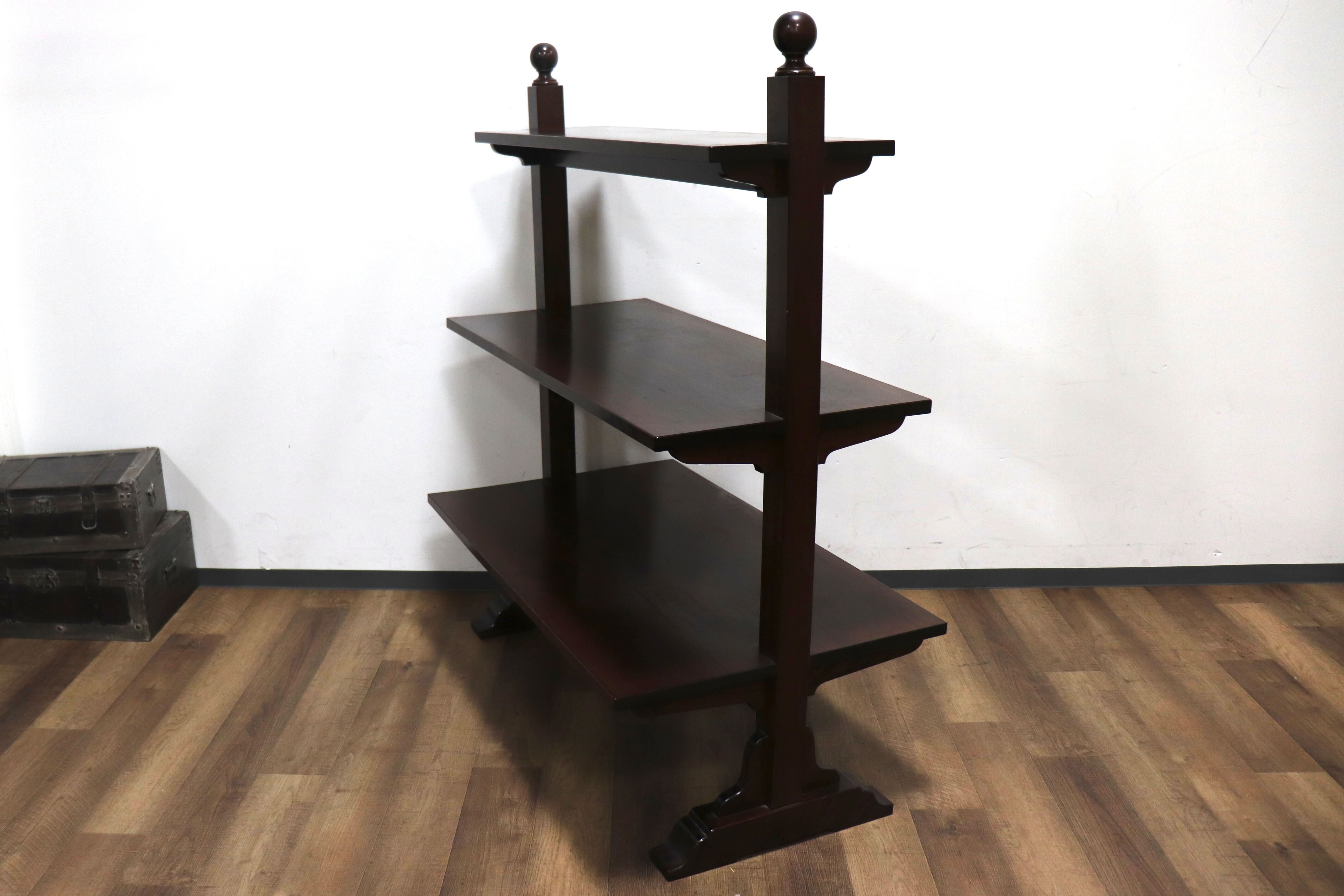 GMHN63○民芸家具 シェルフ 飾り棚 店舗什器 ミズメザクラ 無垢