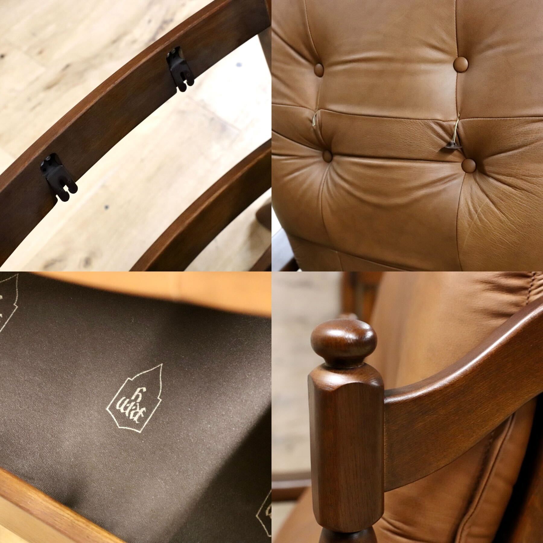 GMFN177○オランダ製 ダッチカントリー シングルソファ 1人掛けソファ