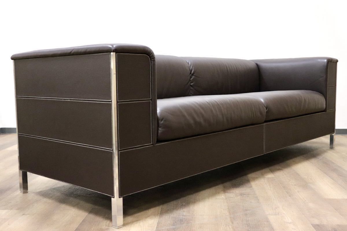 GMGH195○Poltrona Frau / ポルトローナ フラウ Talus タルス 3人掛け