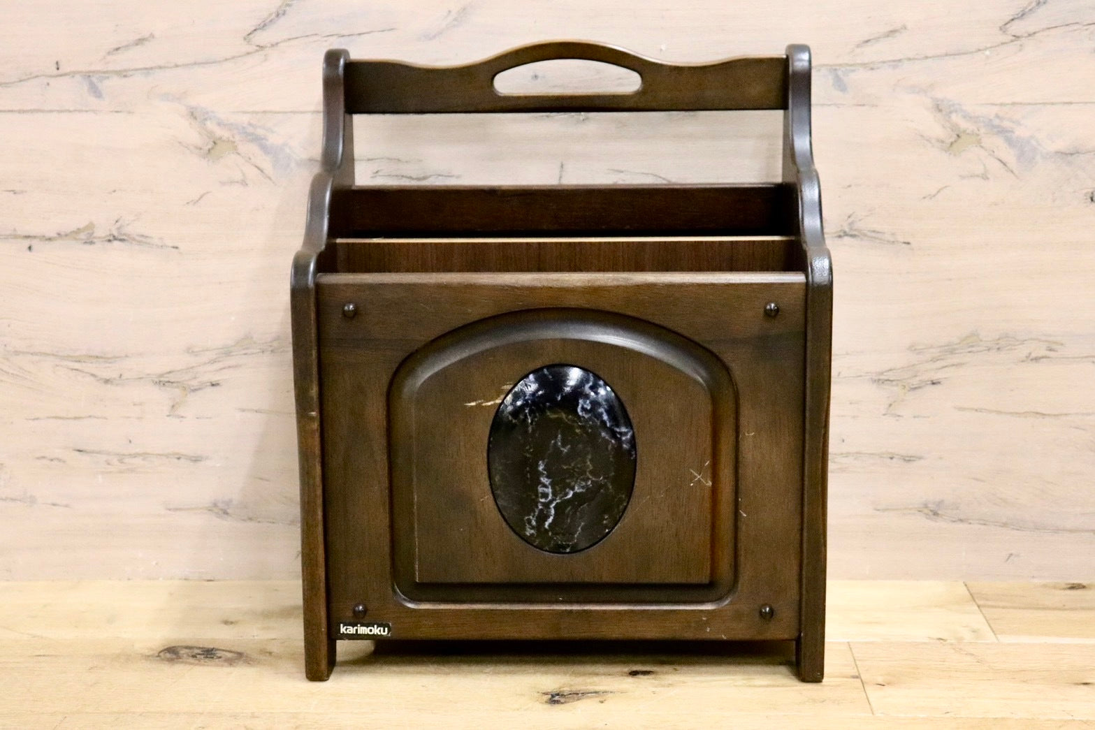 GMHF24○karimoku / カリモク マガジンラック ブックスタンド 木製