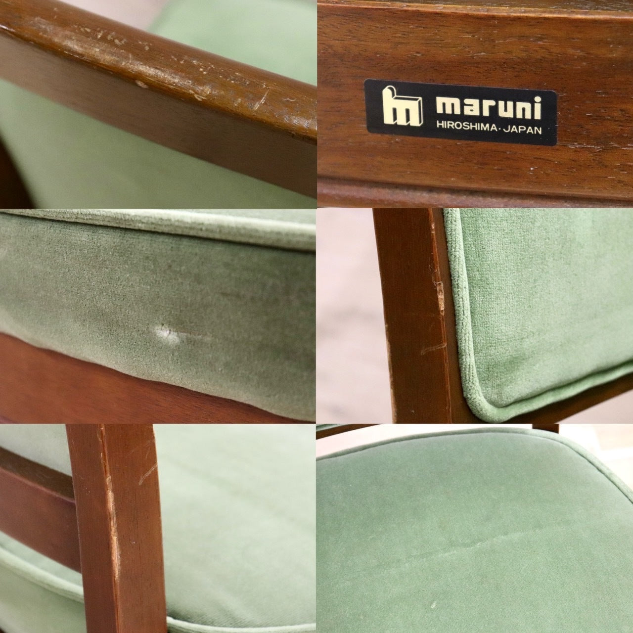 GMHH213C○maruni / マルニ オールドマルニ ダイニングチェア モケット