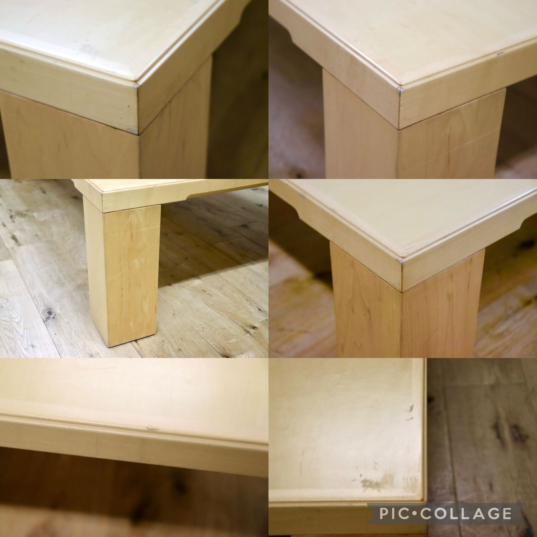 GMFK843H○天童木工 / Tendo T-2573 メープル材 センターテーブル 座卓