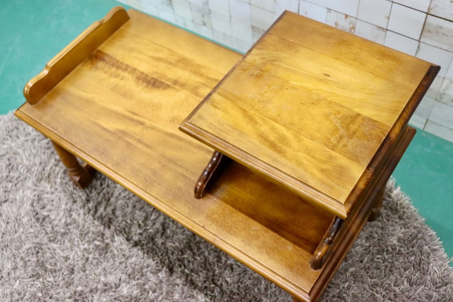 カリモク家具 木製 テレフォンベンチ 台 【公式通販】