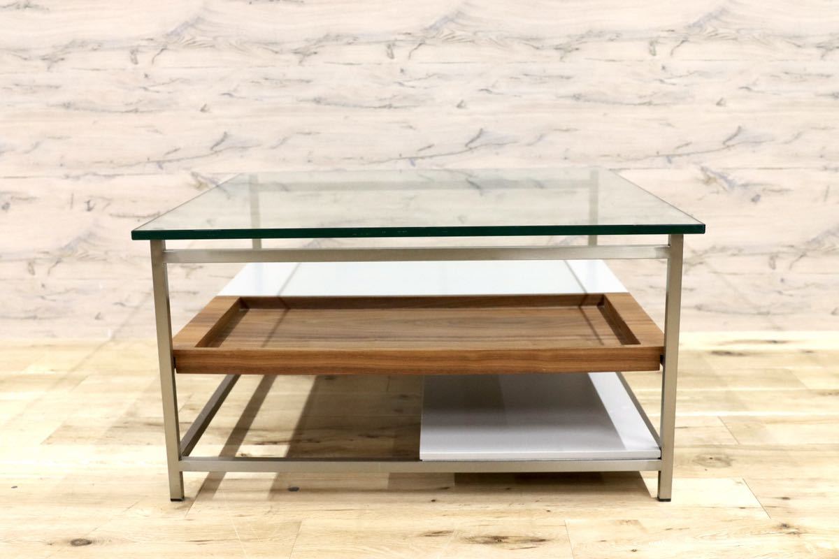 GMFK726○IDC大塚家具 リニュー ガラステーブル センターテーブル