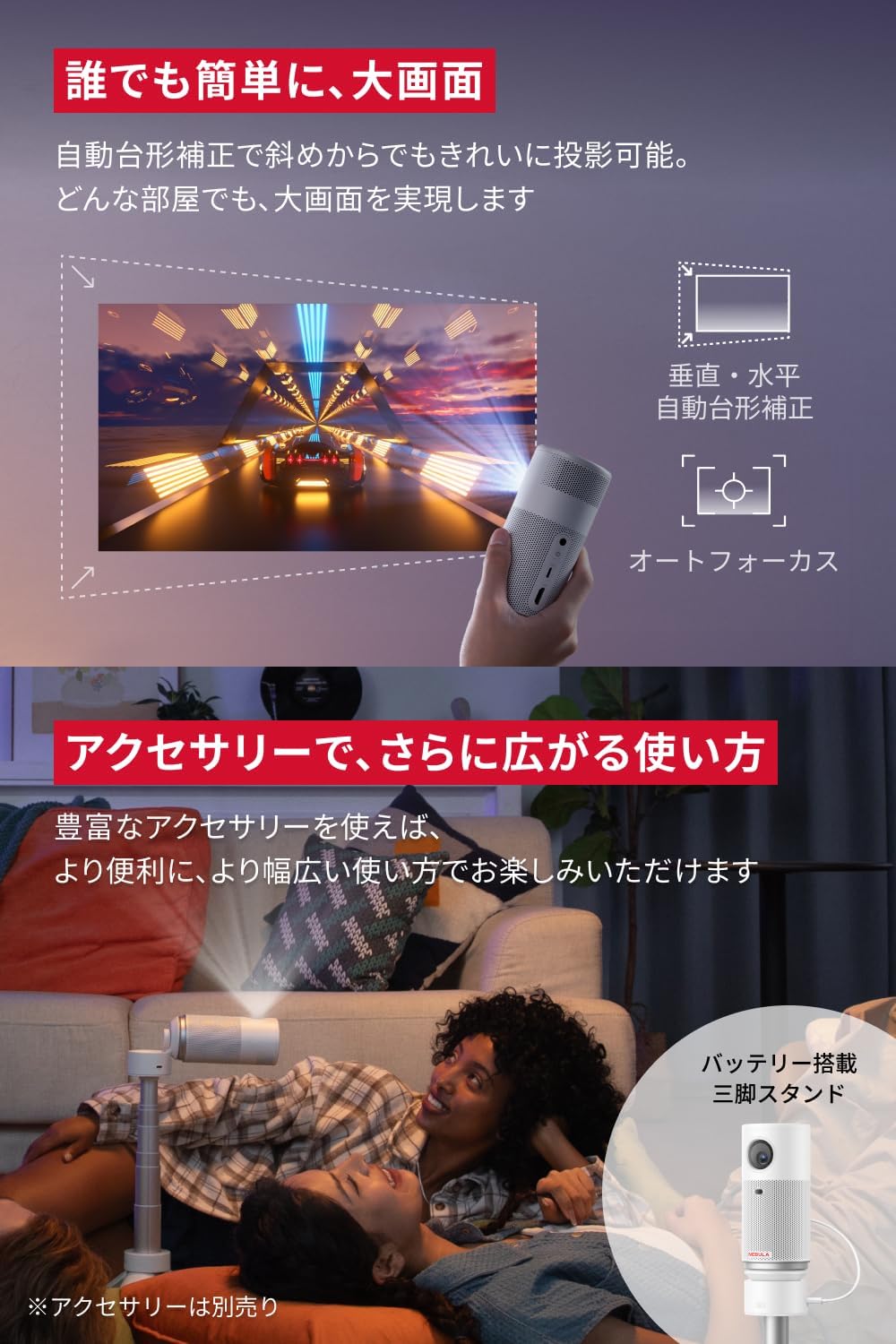 月額4,280円レンタルプラン：Anker Nebula Capsule Air D4112521