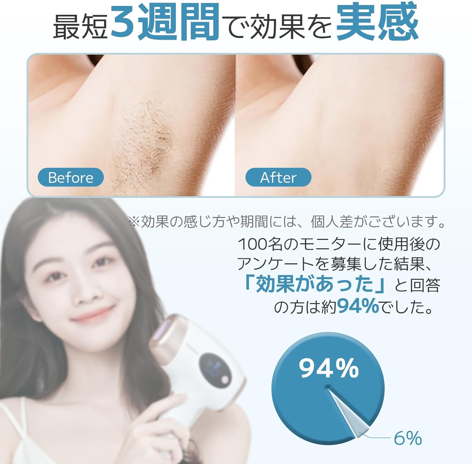 月額1,980円レンタルプラン：Sarlisi IPL光脱毛器 AI01 ホワイト – GYMGATE