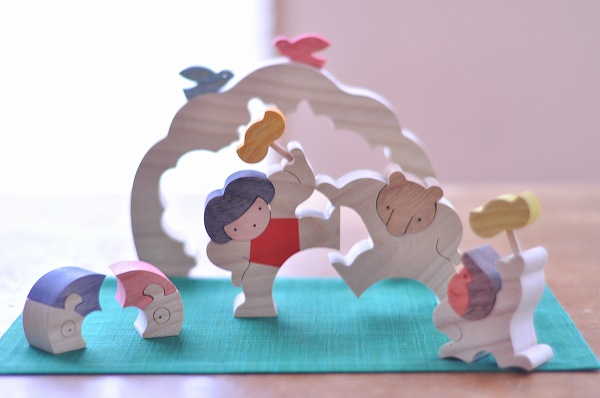 五月人形 遊プラン・小黒三郎 金時山の相撲大会 木のおもちゃHANA