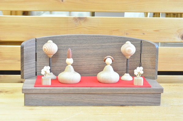 2024年新作】三浦木地 三浦忠司 木の雛人形 ひな一段セット ・新 木の