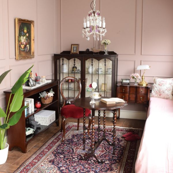 英国の美しいアンティークのショーケース、マホガニー材のアンティーク