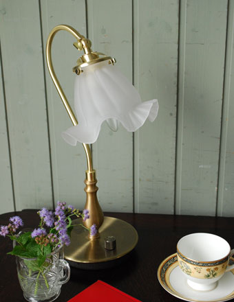 ガラスシェードテーブルランプ （調光スイッチ付き）(tl-0011)｜照明