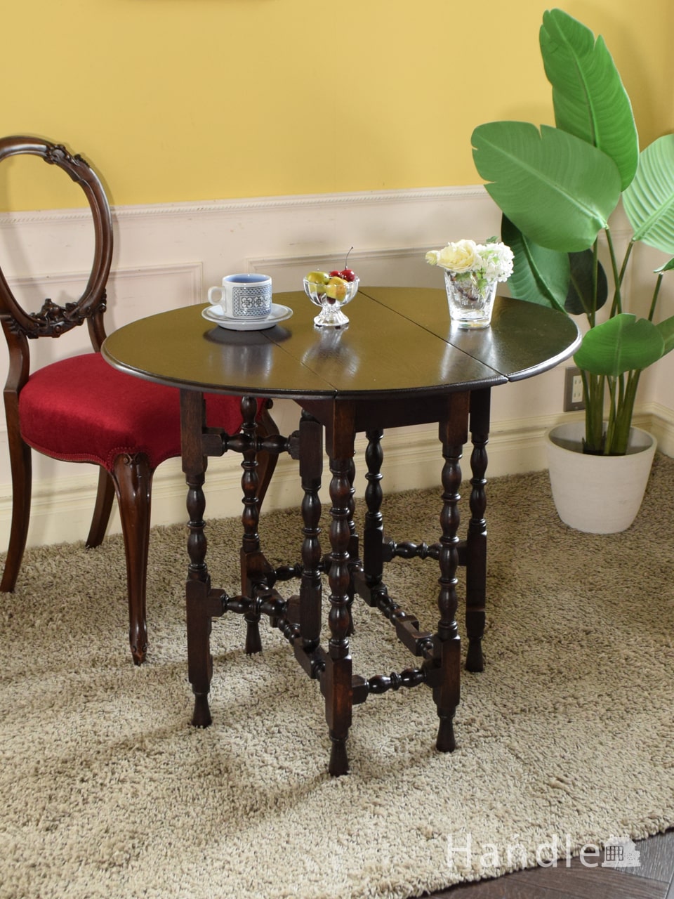 アンティーク アーコール ラウンド テーブル(d-156)｜アンティーク家具