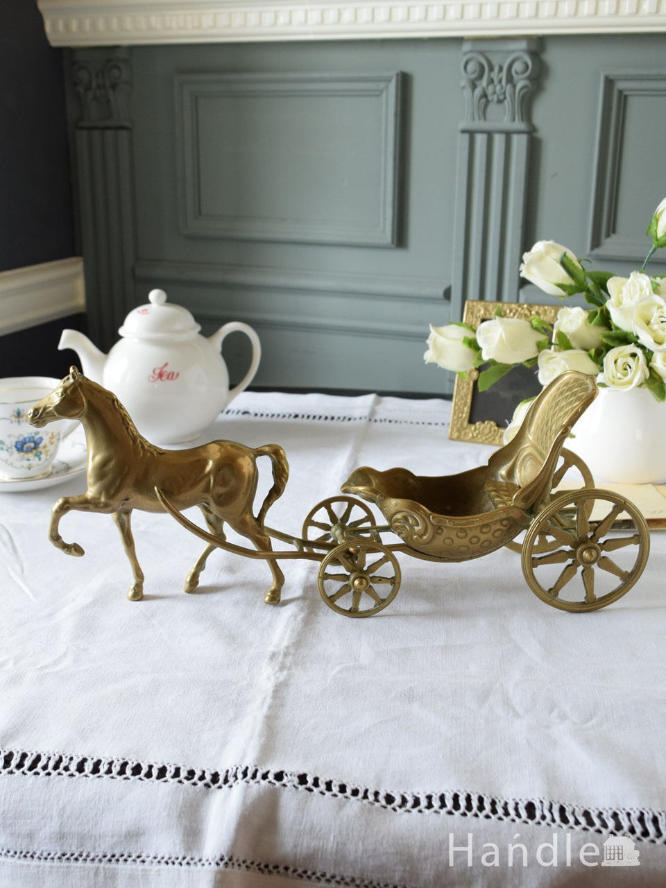 馬車のオブジェ真鍮