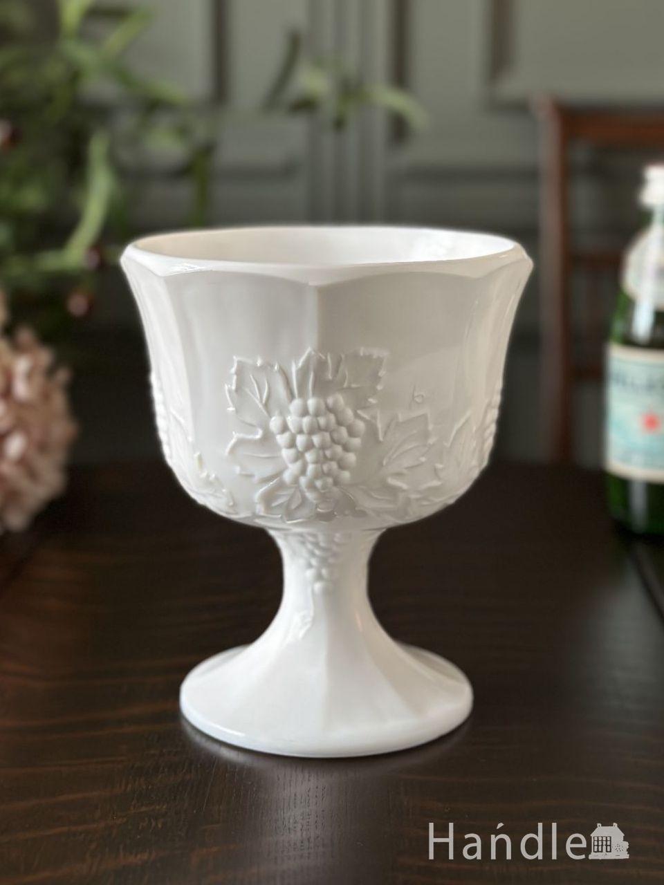 アンティークのガラス食器、ヴァルサンランベールのガラスのコンポート