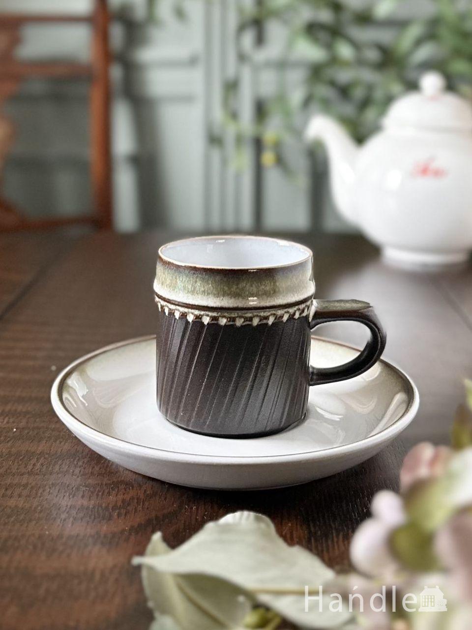 シェリー窯のアンティーク陶磁器、ベコニアのカップ＆ソーサー