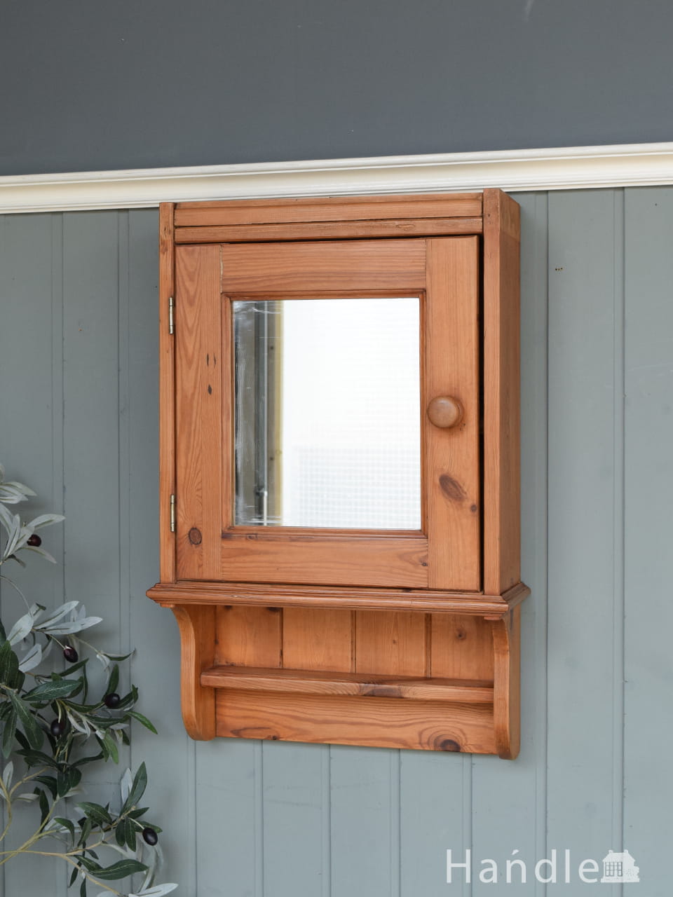 フランスアンティークの飾り棚、壁に付けて使えるウォールシェルフ(z